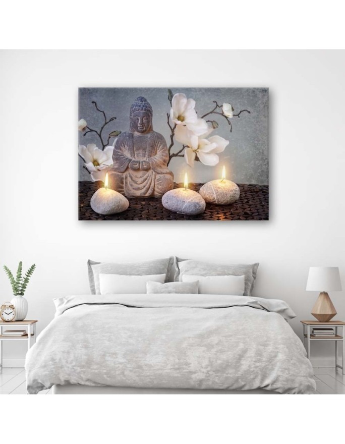 Canvas prints abstract on canvas - for living room Buddha zen spa | FEEBY