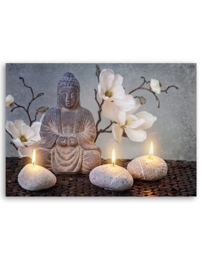Canvas prints abstract on canvas - for living room Buddha zen spa | FEEBY
