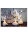 Canvas prints abstract on canvas - for living room Buddha zen spa | FEEBY