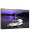 Canvas prints abstract on canvas - Buddha on stones | FEEBY