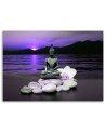 Canvas prints abstract on canvas - Buddha on stones | FEEBY