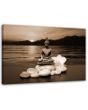 Canvas prints abstract on canvas - Buddha on zen stones | FEEBY