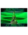 Canvas prints abstract on canvas - Buddha on green background | FEEBY