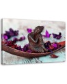 Abstract prints on canvas - Buddha and flower petals | FEEBY