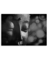 Canvas prints zen Buddhism - Buddha face and circles | FEEBY