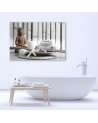 Canvas prints zen Buddhism - Buddha with candle | FEEBY