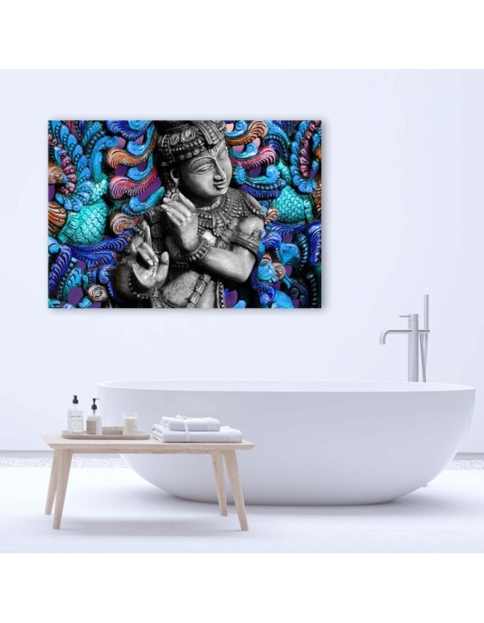 Zen Buddhism Canvas paintings - Buddha on mosaic background | FEEBY