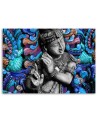 Zen Buddhism Canvas paintings - Buddha on mosaic background | FEEBY
