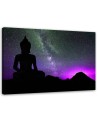 Modern wall art paintings - Buddha and aurora borealis | FEEBY
