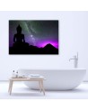 Modern wall art paintings - Buddha and aurora borealis | FEEBY