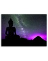 Modern wall art paintings - Buddha and aurora borealis | FEEBY