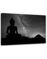 Abstract painting on canvas - Buddha and starry sky | FEEBY
