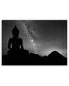 Abstract painting on canvas - Buddha and starry sky | FEEBY