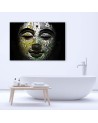 Canvas paintings with zen theme - Buddha face in patterns | FEEBY