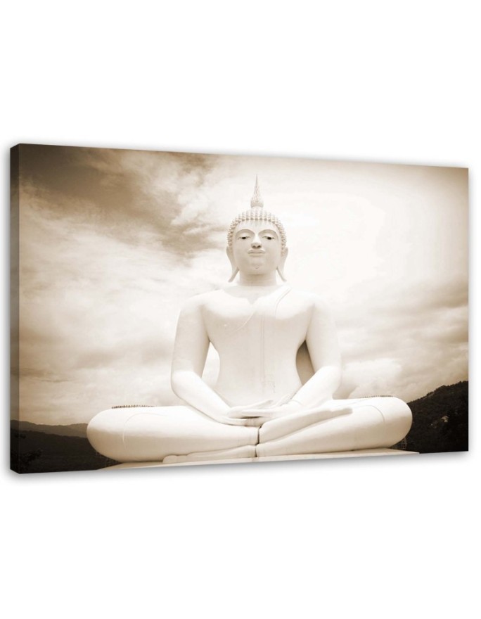 Canvas prints with zen theme - Buddha and retro sky | FEEBY