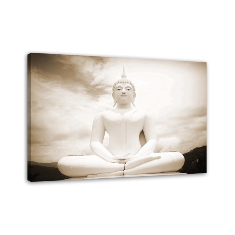 Canvas prints with zen theme - Buddha and retro sky | FEEBY
