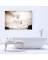Canvas prints with zen theme - Buddha and retro sky | FEEBY