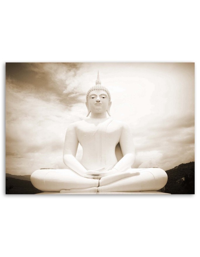 Canvas prints with zen theme - Buddha and retro sky | FEEBY