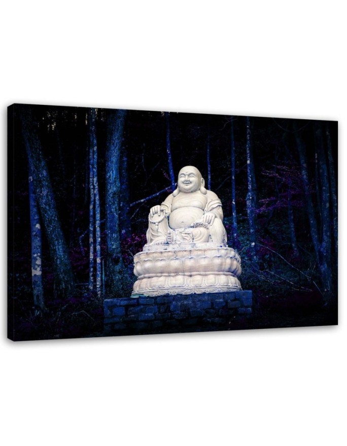 Canvas prints with zen motif - Buddha in the forest | FEEBY