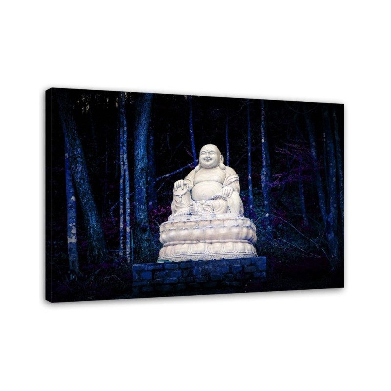 Canvas prints with zen motif - Buddha in the forest | FEEBY