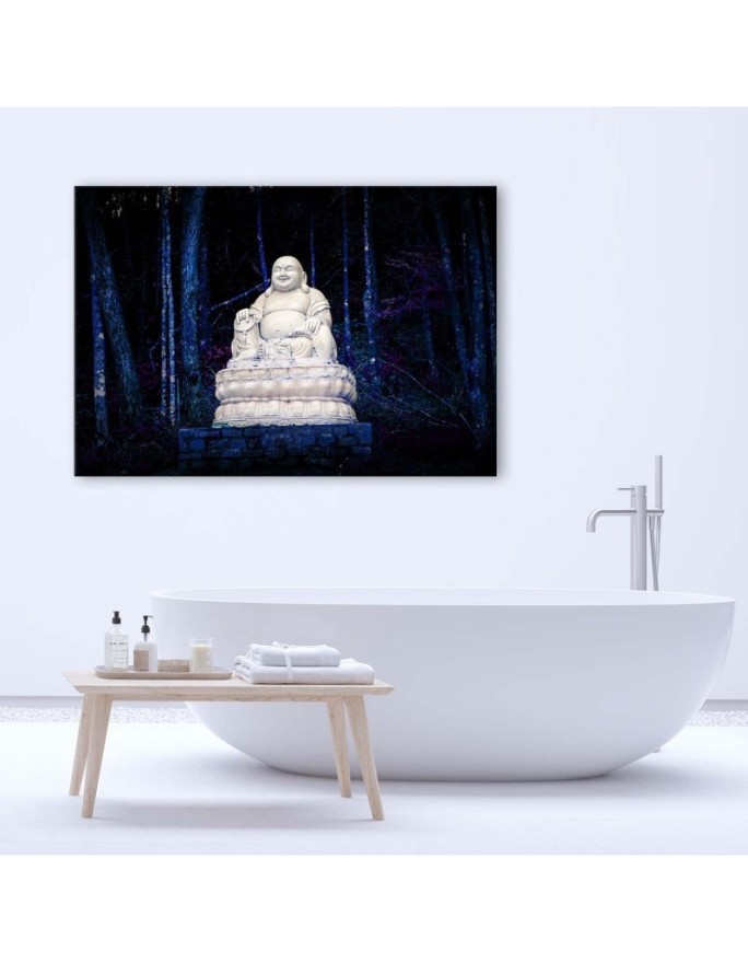 Canvas prints with zen motif - Buddha in the forest | FEEBY