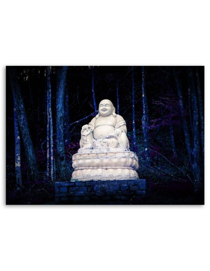Canvas prints with zen motif - Buddha in the forest | FEEBY
