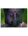 Canvas prints with zen motif - Violet head of the Zen Buddha | FEEBY