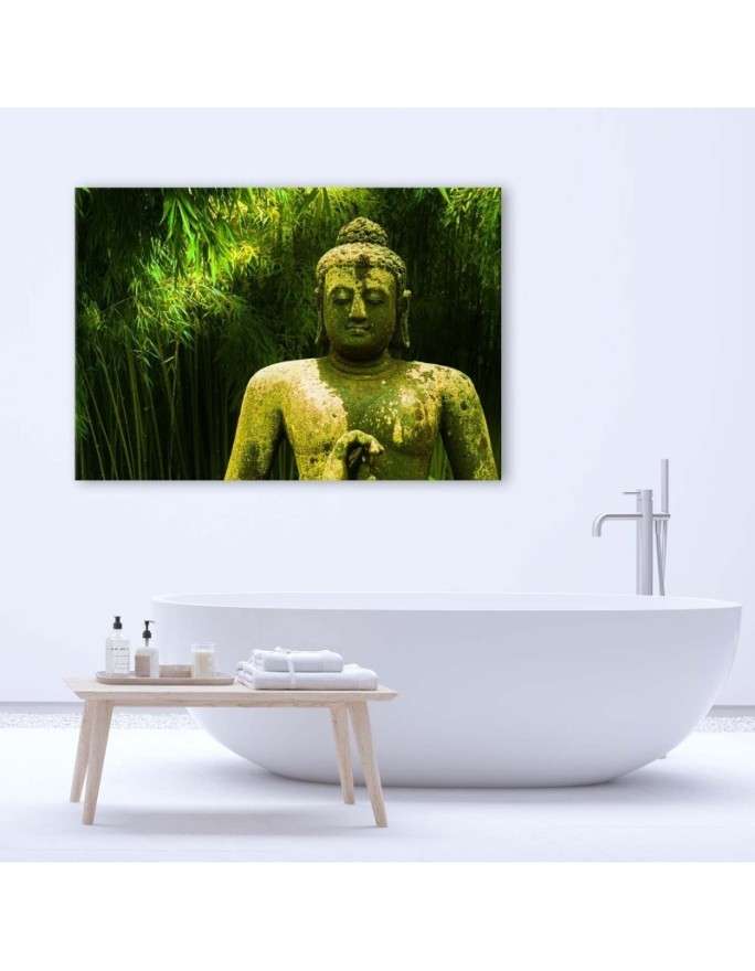 Canvas prints with zen theme - Buddha among bamboos | FEEBY