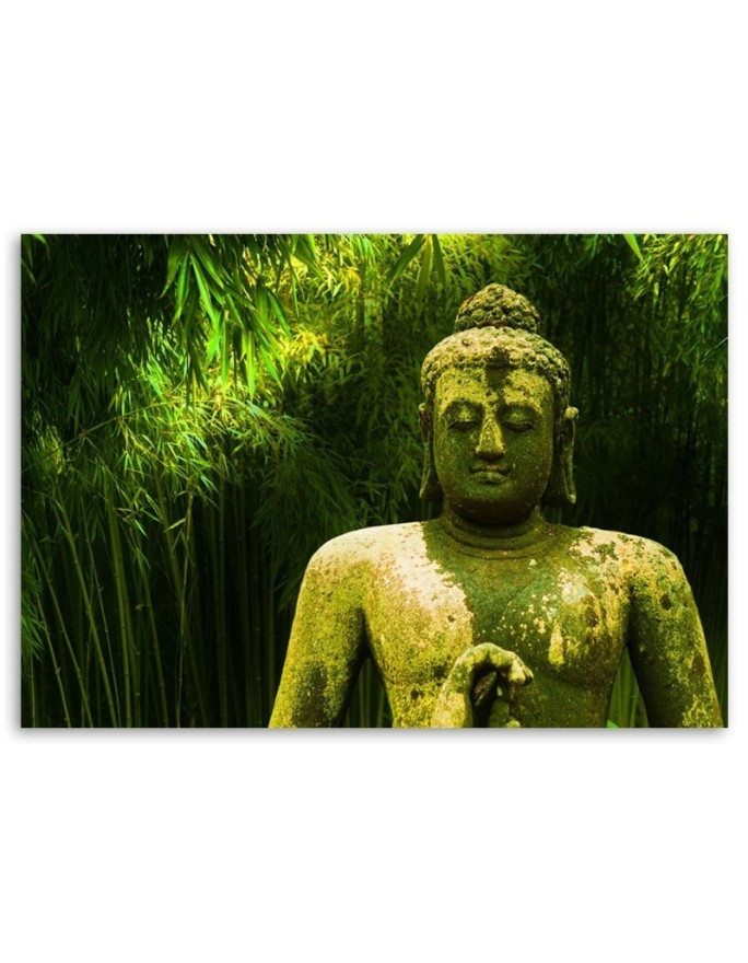 Canvas prints with zen theme - Buddha among bamboos | FEEBY