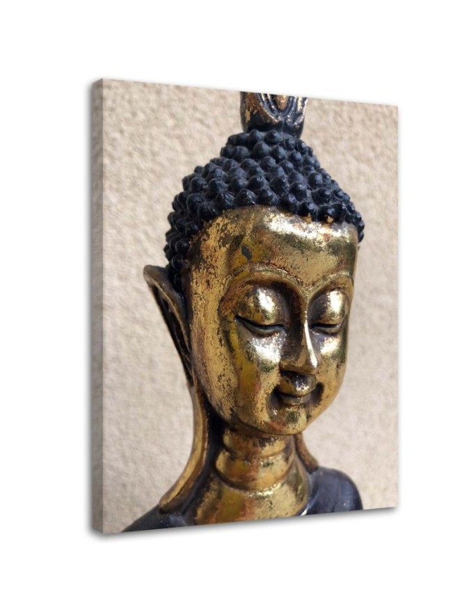 Zen Buddhism Canvas prints - Golden Zen Buddha spa | FEEBY