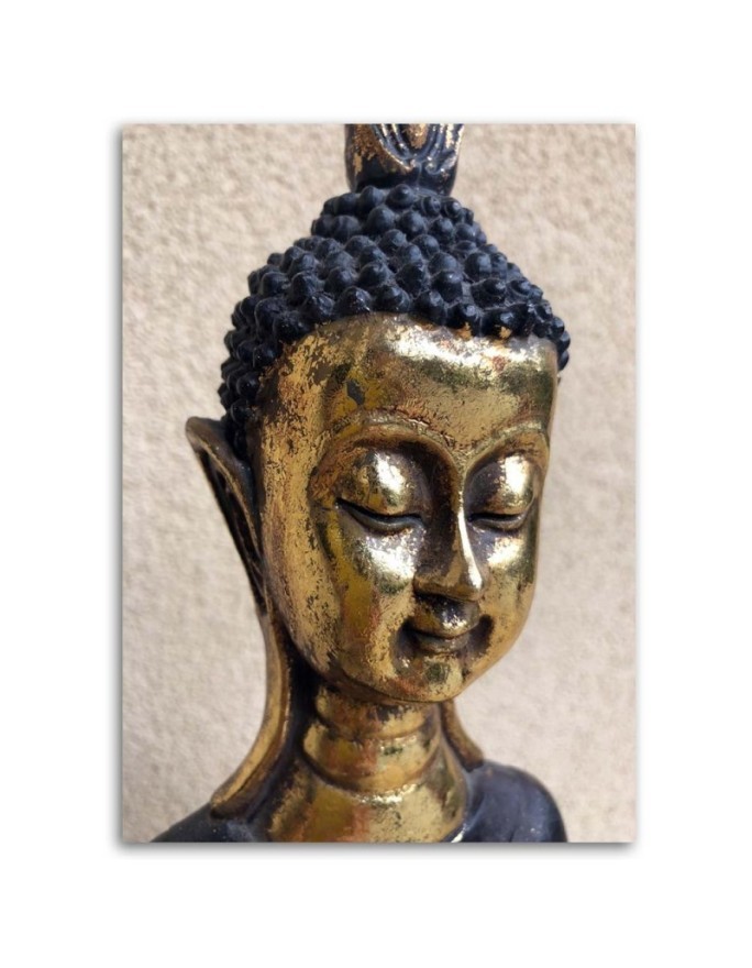 Zen Buddhism Canvas prints - Golden Zen Buddha spa | FEEBY