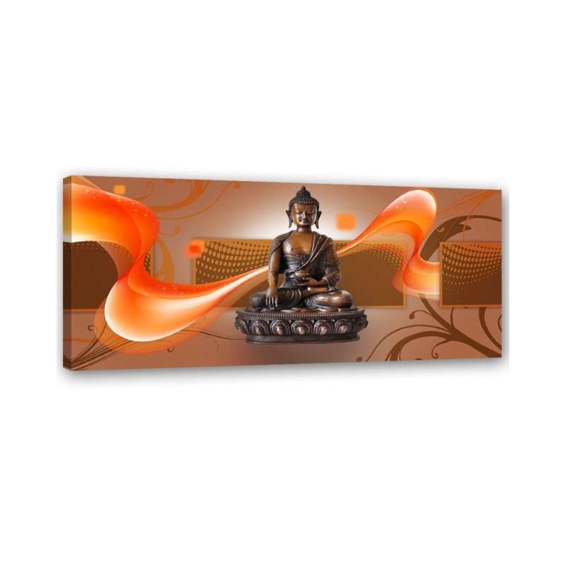 Canvas prints zen buddhism - Brown Buddha | FEEBY