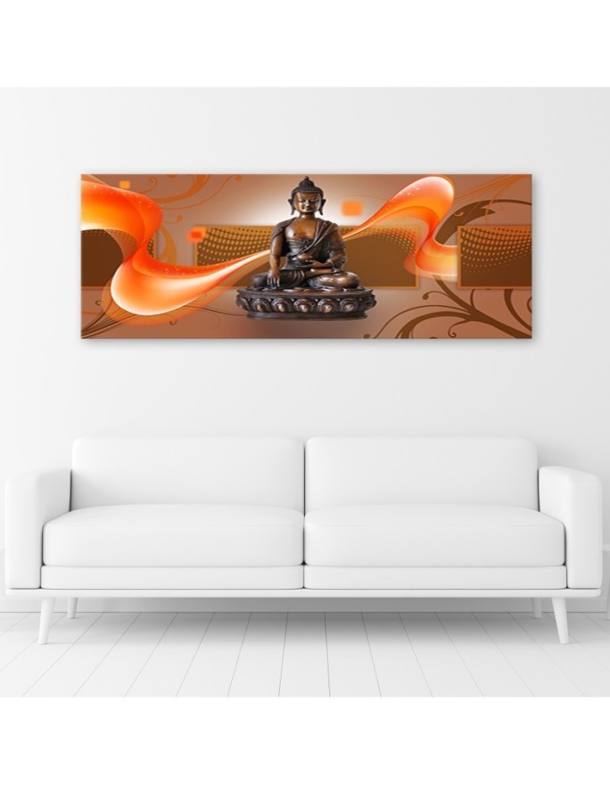 Canvas prints zen buddhism - Brown Buddha | FEEBY