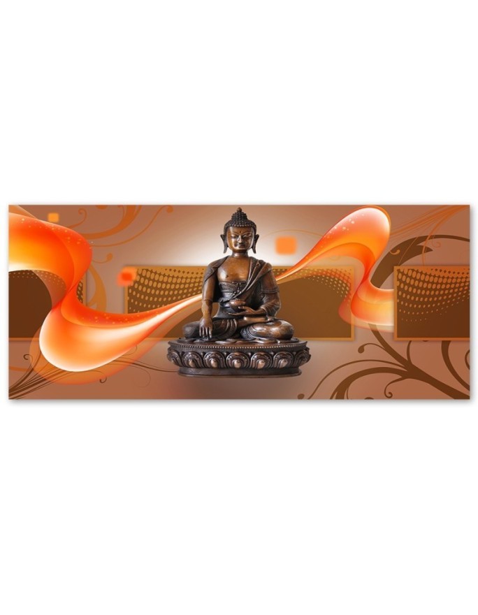 Canvas prints zen buddhism - Brown Buddha | FEEBY