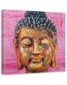 Canvas prints zen Buddhism - Buddha on pink background | FEEBY