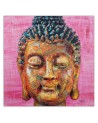 Canvas prints zen Buddhism - Buddha on pink background | FEEBY