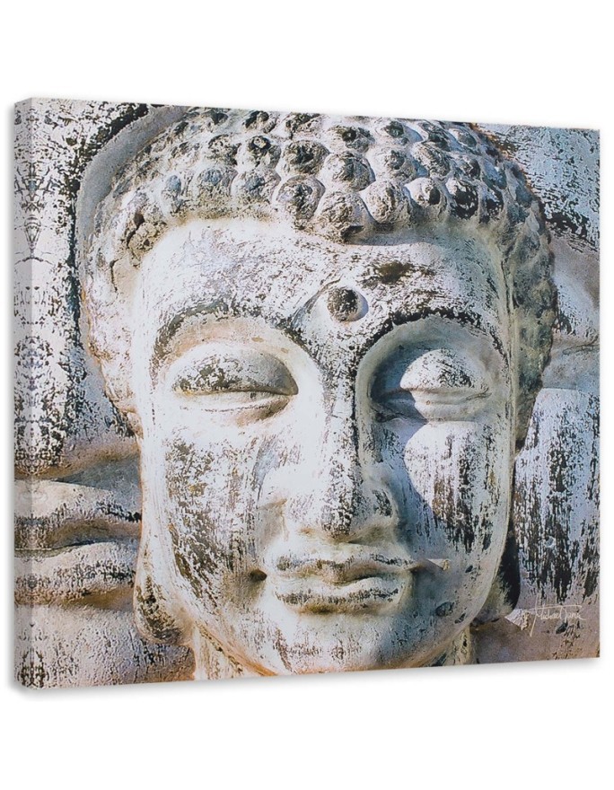 Zen Buddhism Canvas paintings - Grey Buddha | FEEBY
