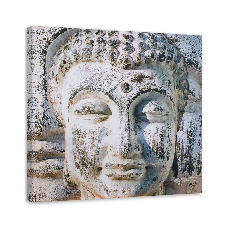 Zen Buddhism Canvas paintings - Grey Buddha | FEEBY