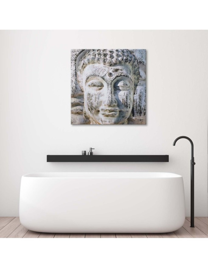 Zen Buddhism Canvas paintings - Grey Buddha | FEEBY