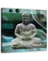 Modern wall paintings - Sitting buddha Green | FEEBY
