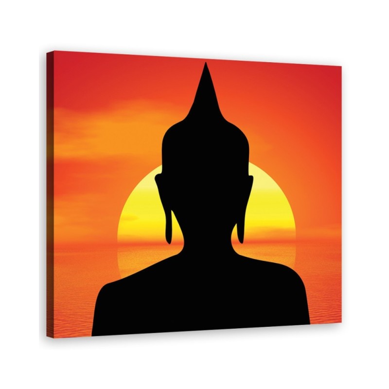 Buddha sunset - Modern paintings for living room | FEEBY