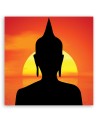 Buddha sunset - Modern paintings for living room | FEEBY