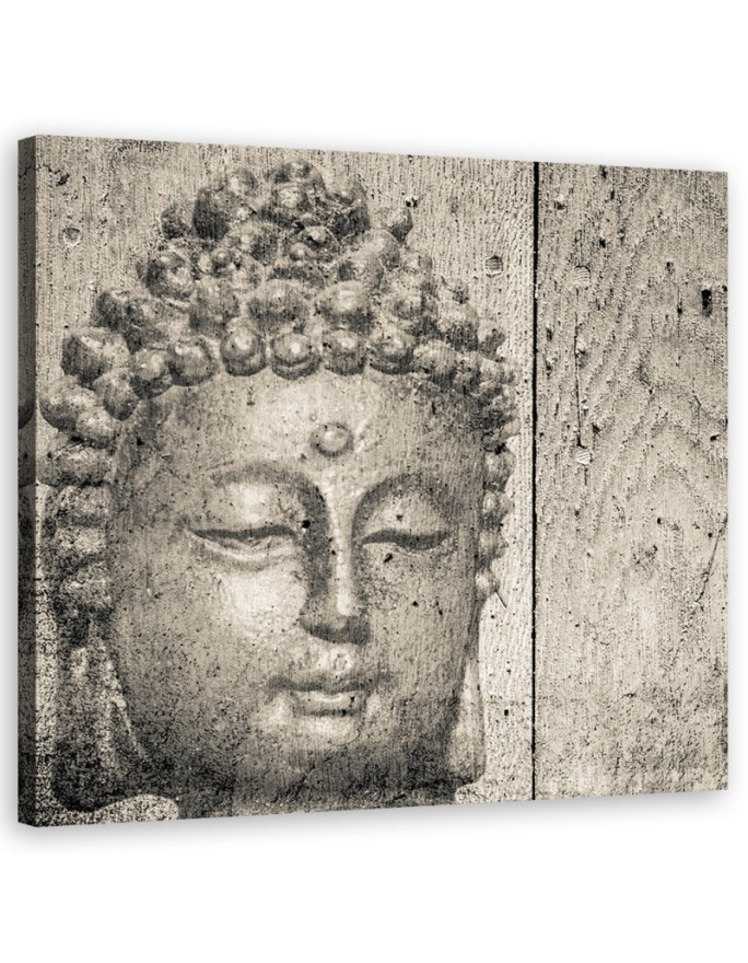 Canvas print Buddha - Grey