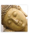 Buddha head Beige - Abstract Canvas painting on canvas | FEEBY