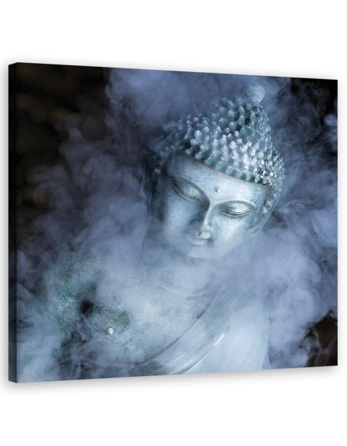 Buddha in the mist - Abstract painting on canvas. High quality | FEEBY