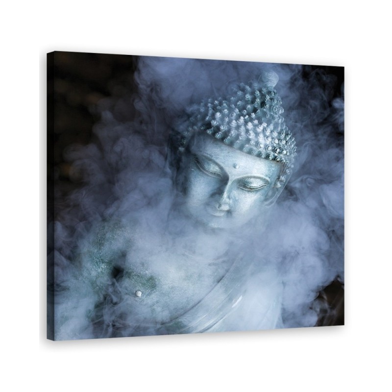 Buddha in the mist - Abstract painting on canvas. High quality | FEEBY