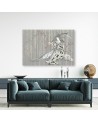 Traditional Japanese geisha - Abstract painting on canvas | FEEBY