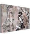 Canvas prints for living room - Geisha and bamboos | FEEBY
