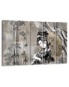 Modern painting for bedroom - Geisha and bamboos | FEEBY