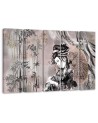 Modern painting for the bedroom - Geisha and bamboos | FEEBY